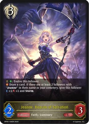 Jeanne, Beacon of Salvation