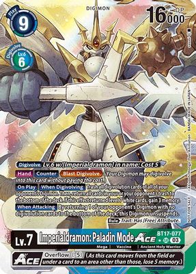 Imperialdramon: Paladin Mode ACE (World Convergence Release Event Winner)