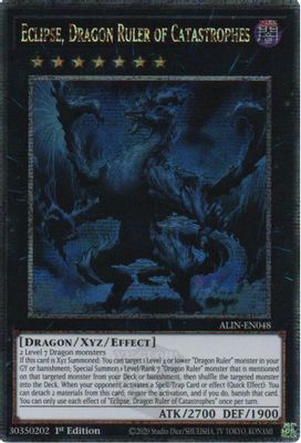 Eclipse, Dragon Ruler of Catastrophes (Quarter Century Secret Rare)