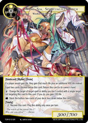 Wang Sia, Spiritualist Witch