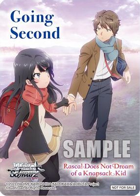 Going Second (Rascal Does Not Dream of a Knapsack Kid)
