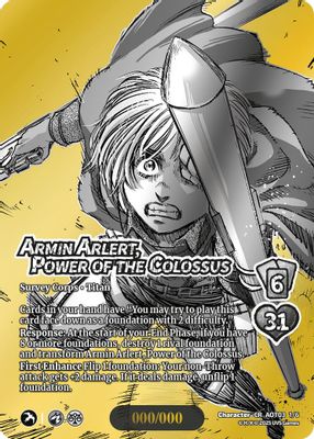 Armin Arlert, Power of the Colossus (Chrome Rare)