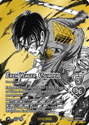 Eren Yeager, Usurper (Chrome Rare)