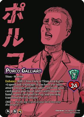Porco Galliard // Jaw Titan, Crushing Biter