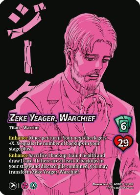 Zeke Yeager, Warchief // Beast Titan, Finale
