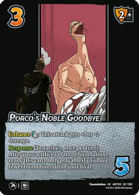 Porco's Noble Goodbye