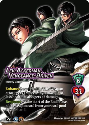 Levi Ackerman, Vengeance-Driven (Alternate Art)