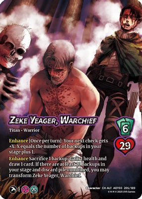 Zeke Yeager, Warchief // Beast Titan, Finale (Alternate Art)