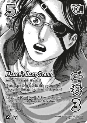 Hange's Last Stand (Alternate Art)