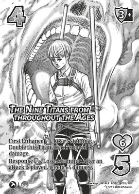 The Nine Titans from throughout the Ages (Alternate Art)