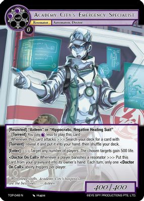Academy City's Emergency Specialist