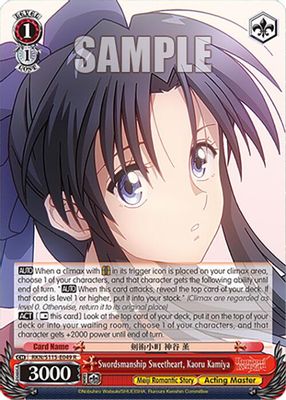 Swordsmanship Sweetheart, Kaoru Kamiya