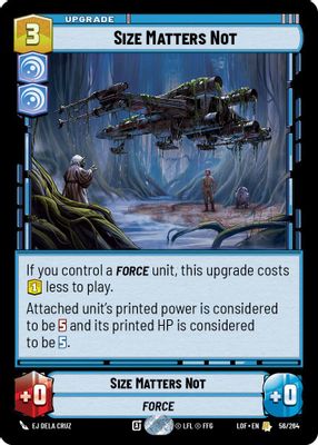 Size Matters Not