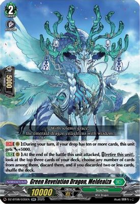 Green Revelation Dragon, Meldeaiza