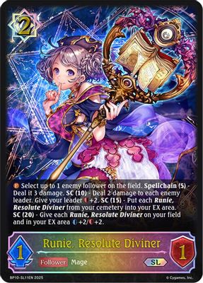Runie, Resolute Diviner (SL)