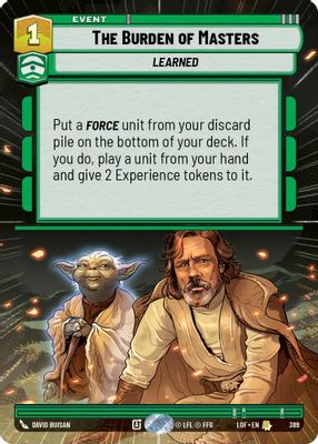 The Burden of Masters (Hyperspace)