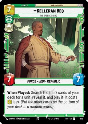 Kelleran Beq - The Sabered Hand (Foil)
