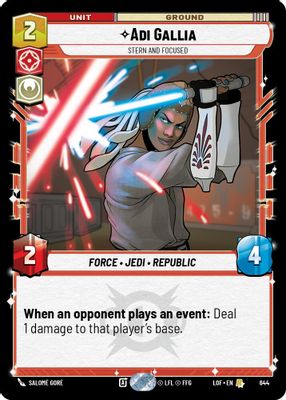 Adi Gallia - Stern and Focused (Foil)