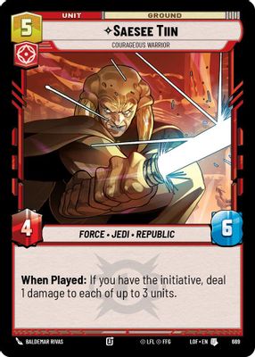 Saesee Tiin - Courageous Warrior (Foil)