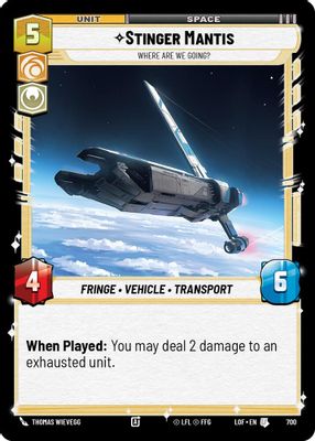 Stinger Mantis - Where Are We Going? (Foil)