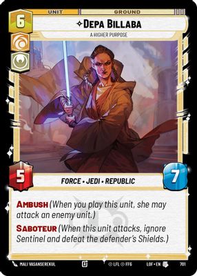 Depa Billaba - A Higher Purpose (Foil)