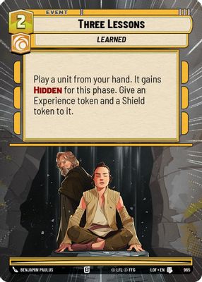Three Lessons (Hyperspace Foil)
