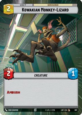 Kowakian Monkey-Lizard (Hyperspace Foil)