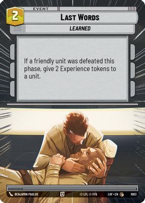 Last Words (Hyperspace Foil)