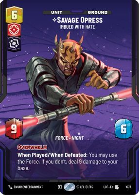 Savage Opress - Imbued With Hate (Prestige Foil)