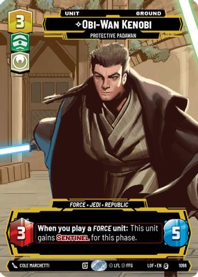 Obi-Wan Kenobi - Protective Padawan (Prestige Foil)