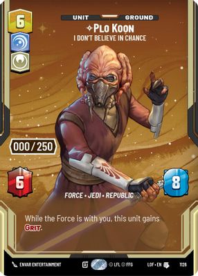 Plo Koon - I Don't Believe in Chance (Serialized)