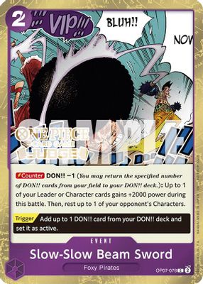 Slow-Slow Beam Sword (Judge Pack Vol. 6)