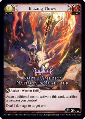 Blazing Throw (North America Nationals Qualifier)