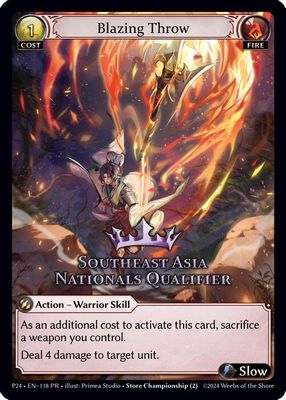 Blazing Throw (Southeast Asia Nationals Qualifier)