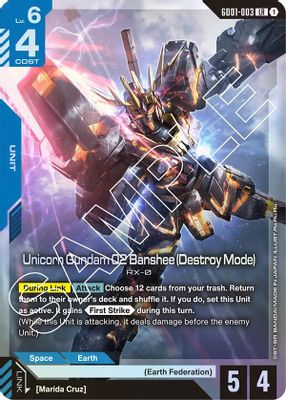 Unicorn Gundam 02 Banshee (Destroy Mode)