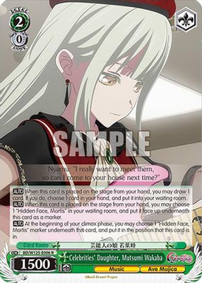 Celebrities' Daughter, Mutsumi Wakaba