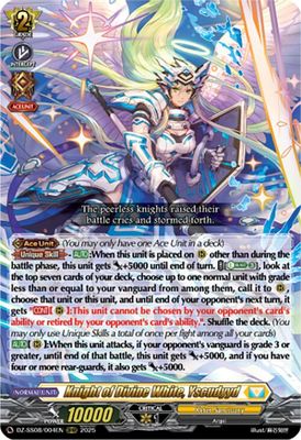 Knight of Divine White, Yscudyyd