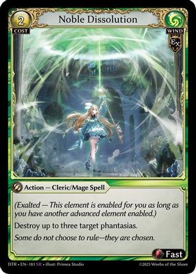 Noble Dissolution