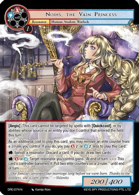 Noihs, the Vain Princess
