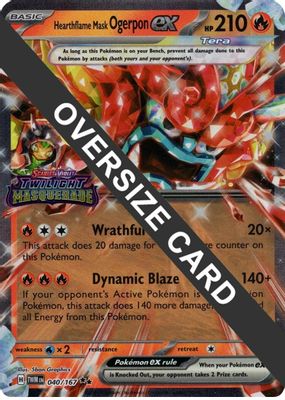 Hearthflame Mask Ogerpon ex (Twilight Masquerade Stamp)