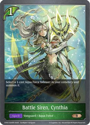 Battle Siren, Cynthia