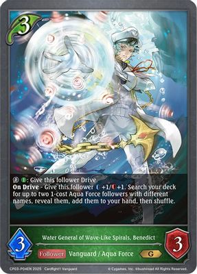 Water General of Wave-Like Spirals, Benedict - P04EN (Foil)