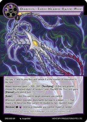 Diabolos' Three-Headed Razor Whip