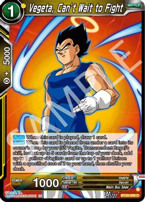 Vegeta, Can’t Wait to Fight