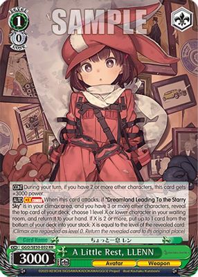 A Little Rest, LLENN