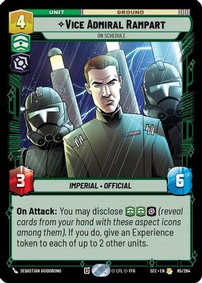Vice Admiral Rampart - On Schedule