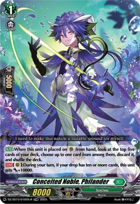 Conceited Noble, Philander (TDR)