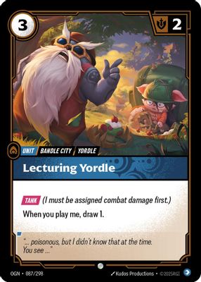 Lecturing Yordle