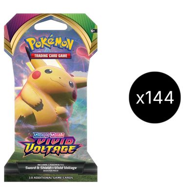 Vivid Voltage Sleeved Booster Case Price Australia | SWSH04: Vivid Voltage  | Cards on Cards on Cards