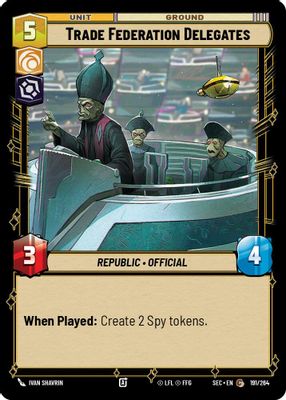 Trade Federation Delegates